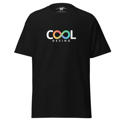 Camiseta Cool Design unisex, Camiseta con logo infinito multicolor, Camiseta minimalista de moda streetwear, diseño de GLUU GLUU.