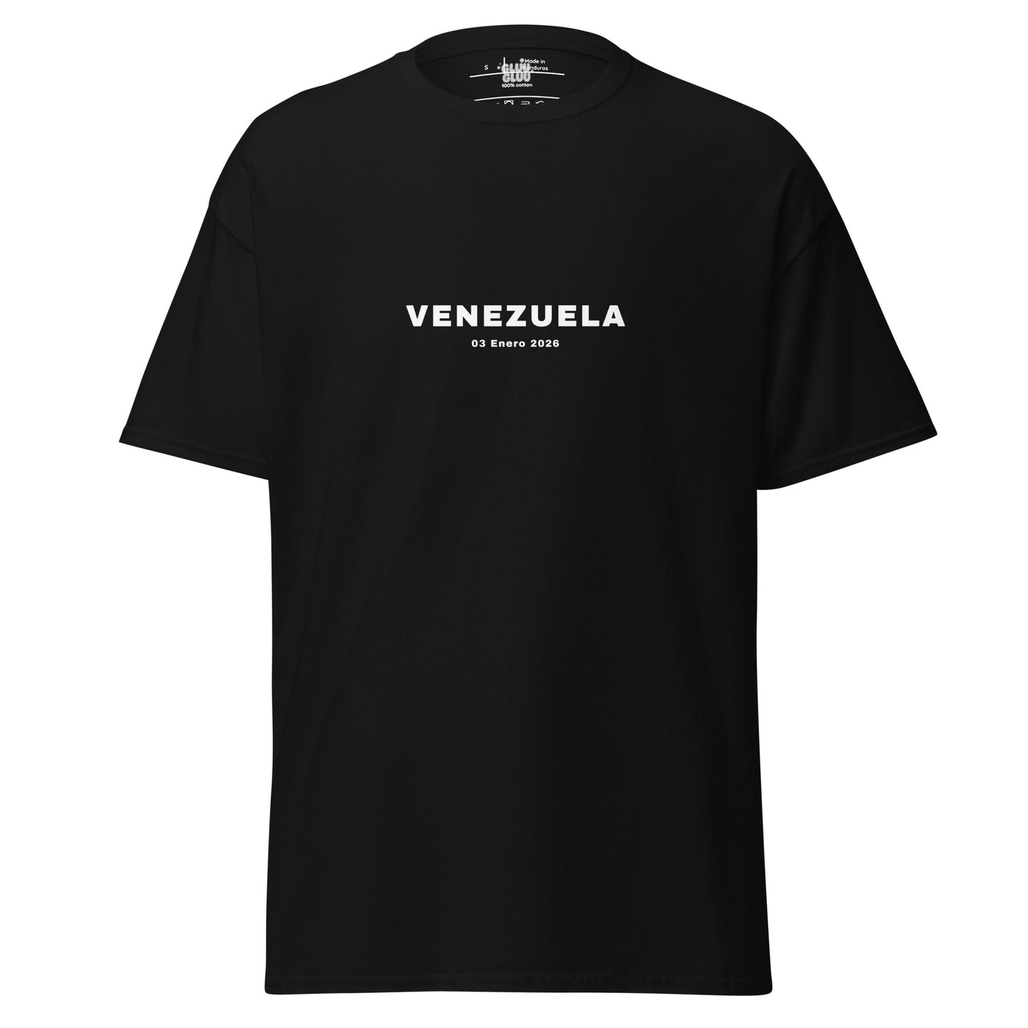 Camiseta unisex VENEZUELA LIBRE – Homenaje a la Libertad de Venezuela, Venezuela Libre 2026, diseño de GLUU GLUU.