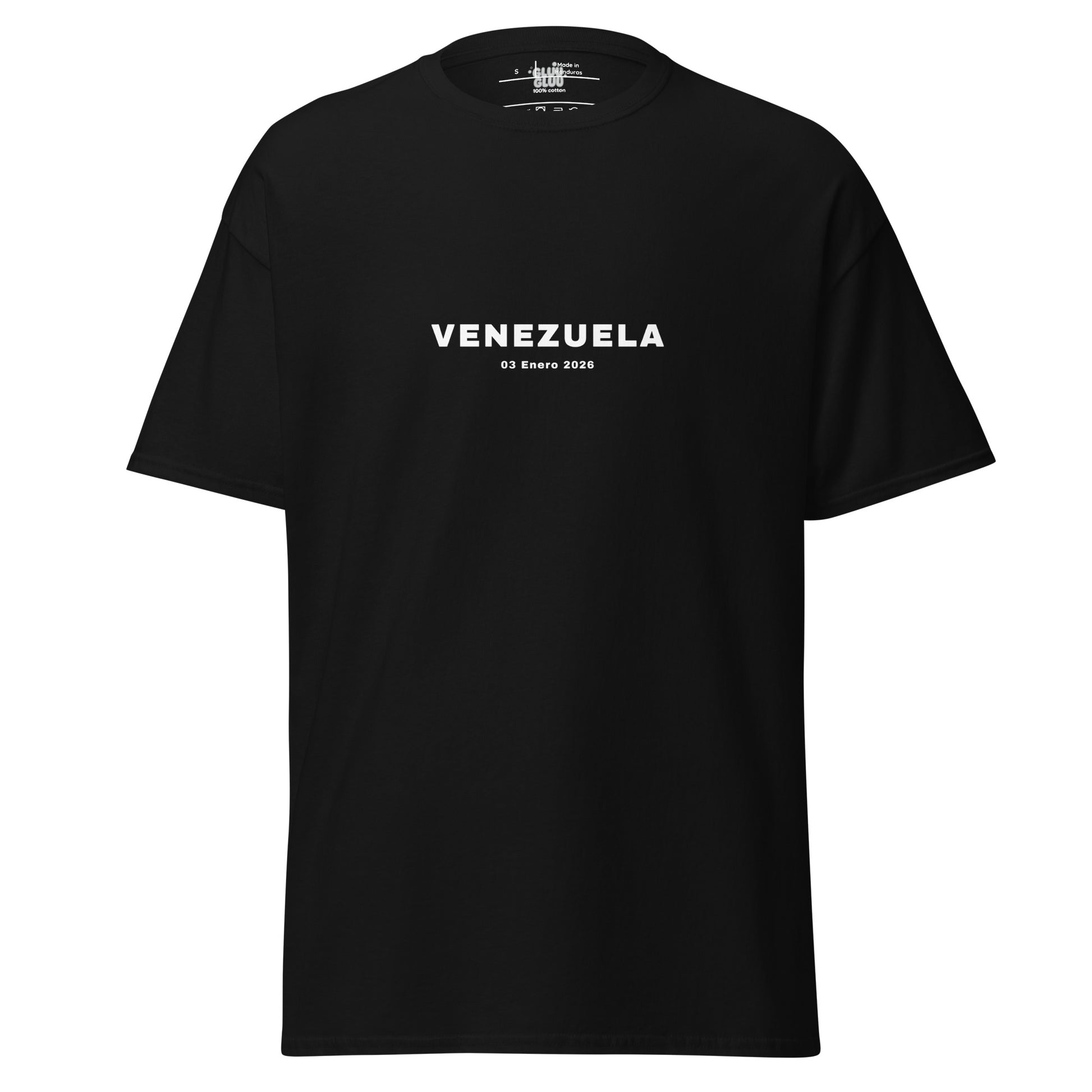 Camiseta unisex VENEZUELA LIBRE – Homenaje a la Libertad de Venezuela, Venezuela Libre 2026, diseño de GLUU GLUU.