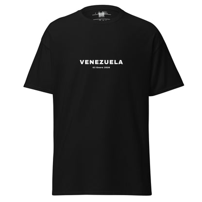 Camiseta unisex VENEZUELA LIBRE – Homenaje a la Libertad de Venezuela, Venezuela Libre 2026, diseño de GLUU GLUU.