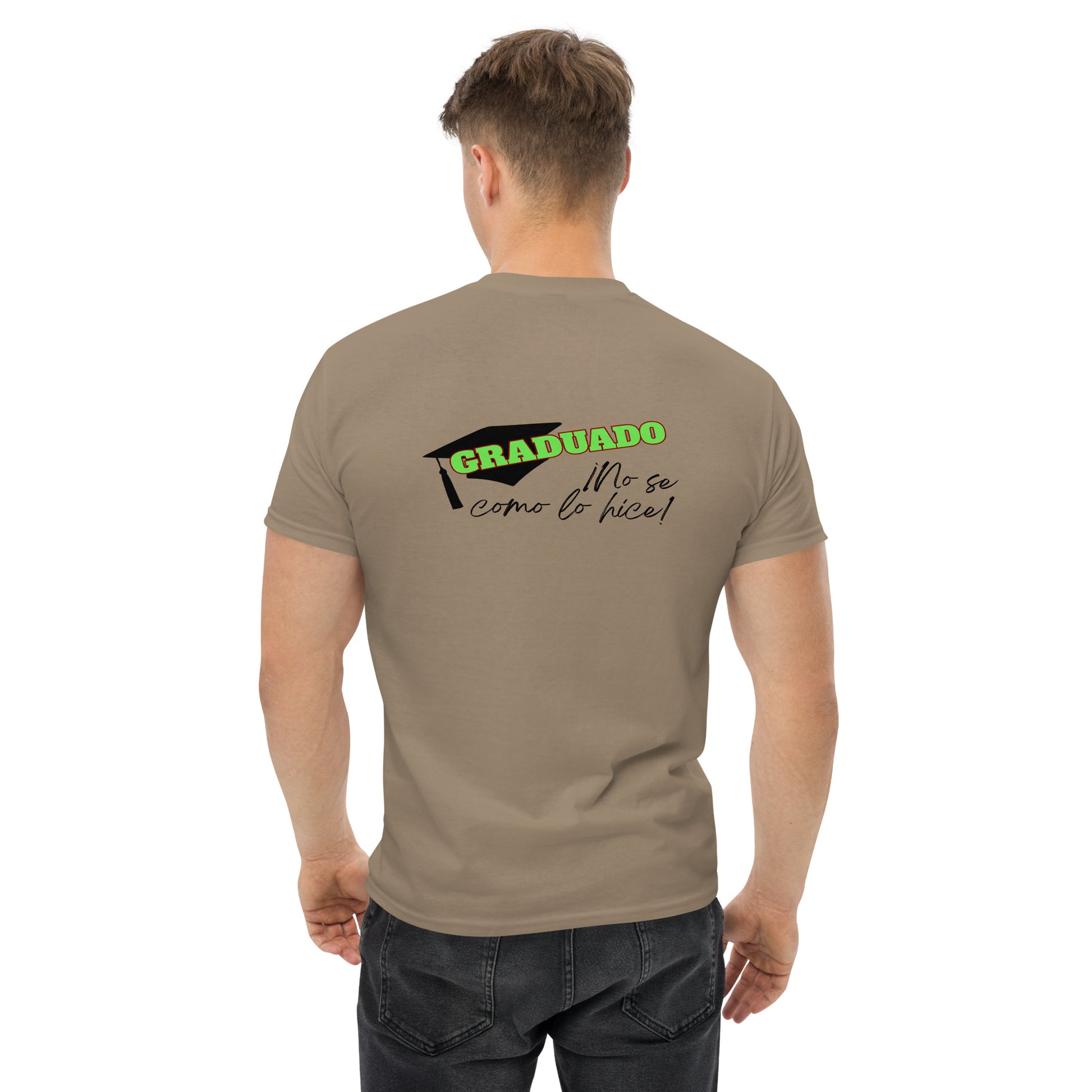 Camiseta “NO SE COMO LO HICE”, Camiseta Divertida de Graduación, Camiseta de Último Año Escolar, diseño de GLUU GLUU.