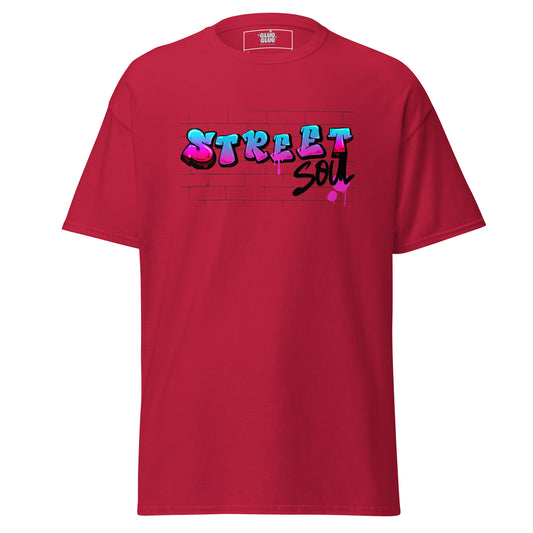 Camiseta STREET SOUL (Alma Callejera), Camiseta streetwear urbana, Camiseta street art unisex, Camiseta moda urbana streetwear, Camiseta diseño urbano moderno, diseño de GLUU GLUU.