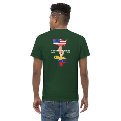 Camiseta unisex VENEZUELA LIBRE – Homenaje a la Libertad de Venezuela, Venezuela Libre 2026, diseño de GLUU GLUU.