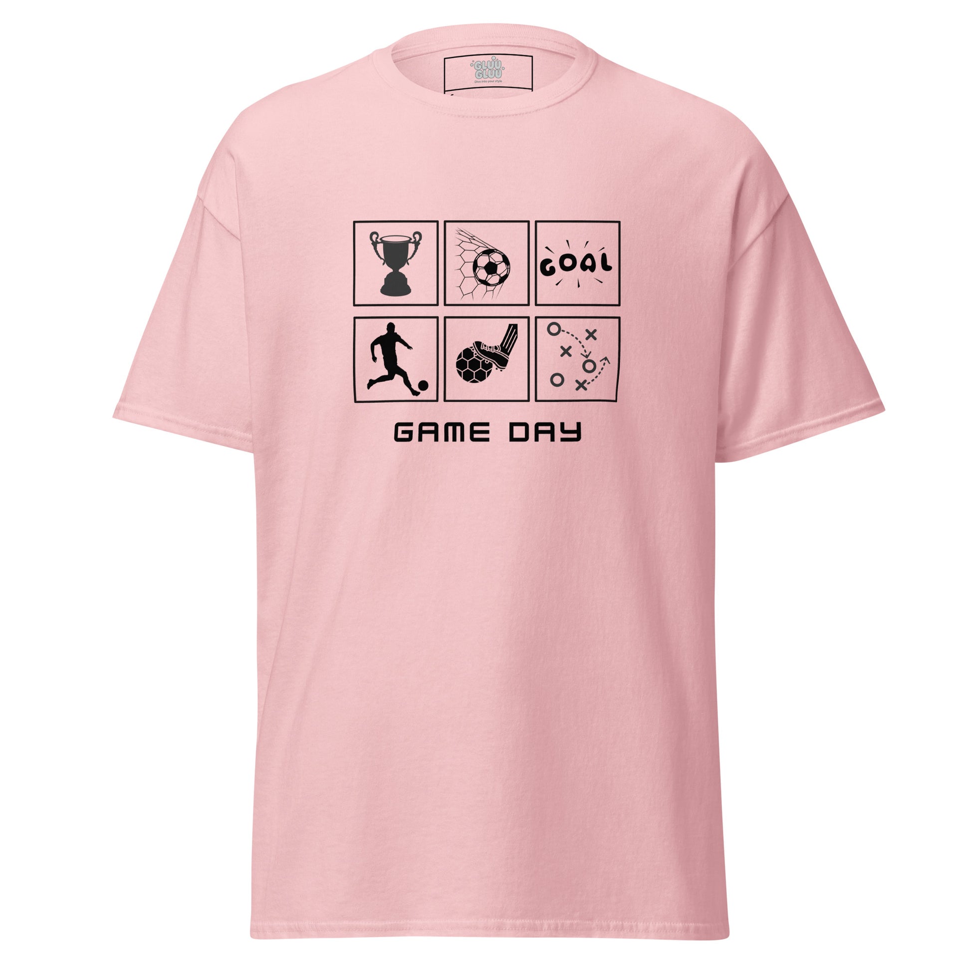 Camiseta GAME DAY, Camiseta soccer goal unisex, Camiseta Dia de partido, Camiseta de futbol, diseño de GLUU GLUU.