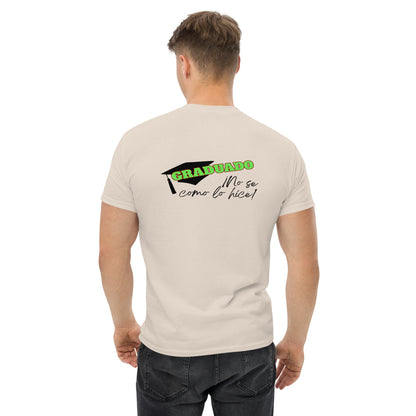 Camiseta “NO SE COMO LO HICE”, Camiseta Divertida de Graduación, Camiseta de Último Año Escolar, diseño de GLUU GLUU.