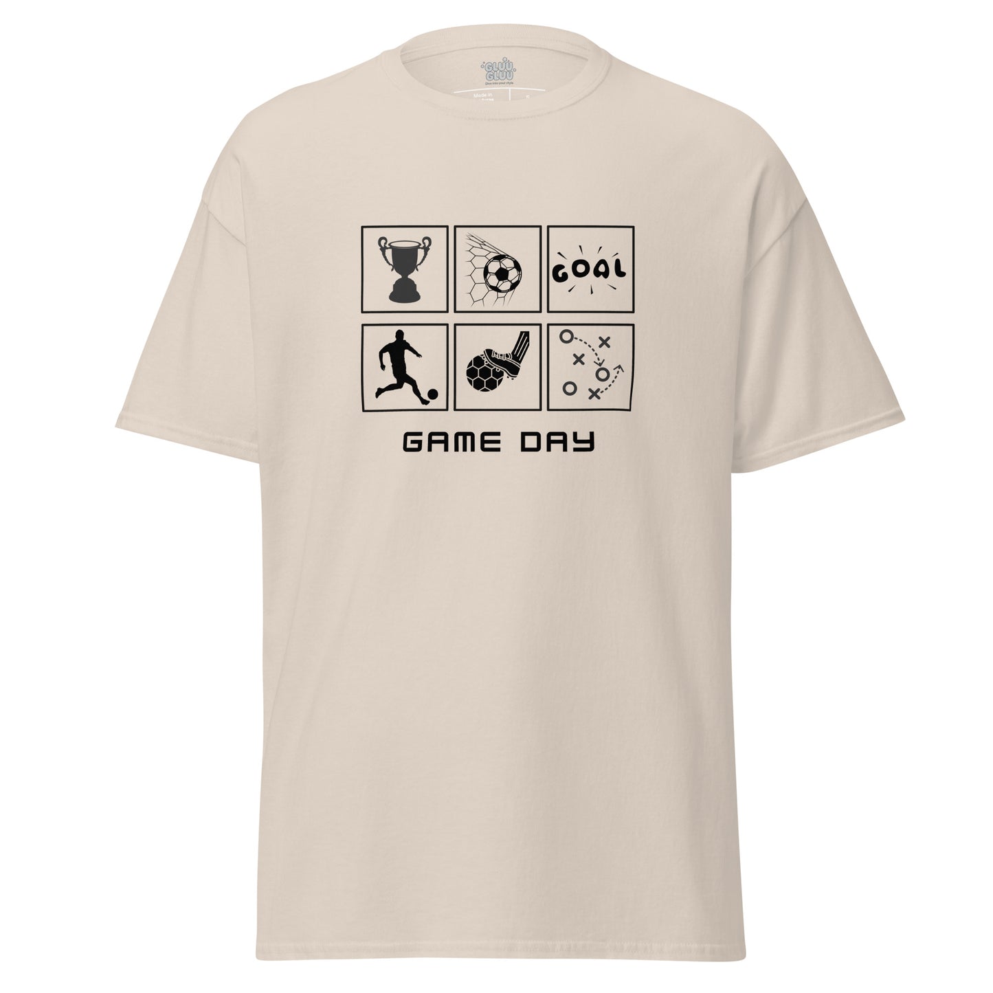 Camiseta GAME DAY, Camiseta soccer goal unisex, Camiseta Dia de partido, Camiseta de futbol, diseño de GLUU GLUU.