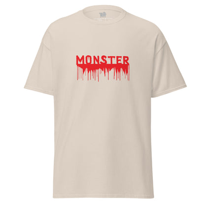 Camiseta tipografía MONSTER, Camiseta Halloween, Camiseta unisex gráfica Halloween, diseño de GLUU GLUU.