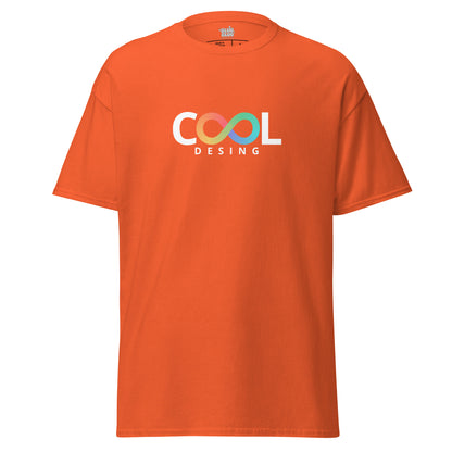 Camiseta Cool Design unisex, Camiseta con logo infinito multicolor, Camiseta minimalista de moda streetwear, diseño de GLUU GLUU.