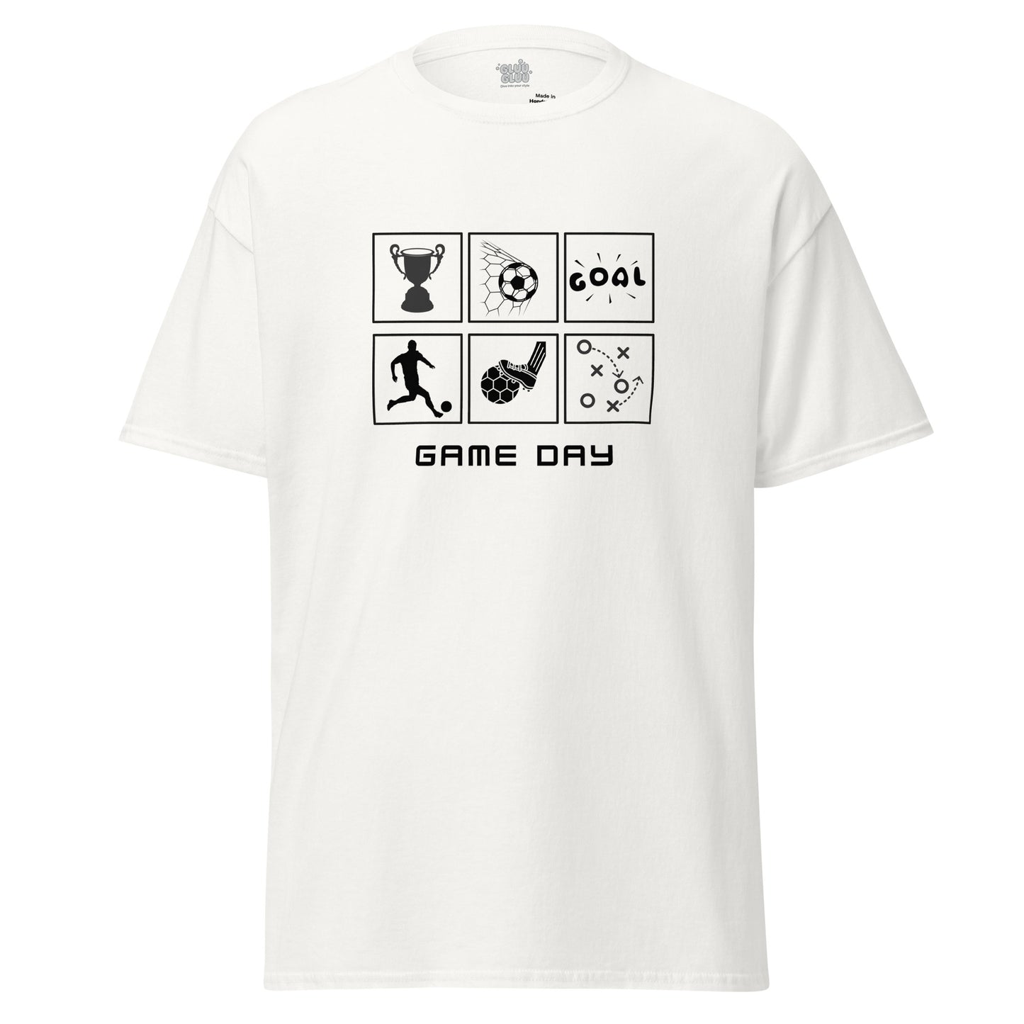 Camiseta GAME DAY, Camiseta soccer goal unisex, Camiseta Dia de partido, Camiseta de futbol, diseño de GLUU GLUU.