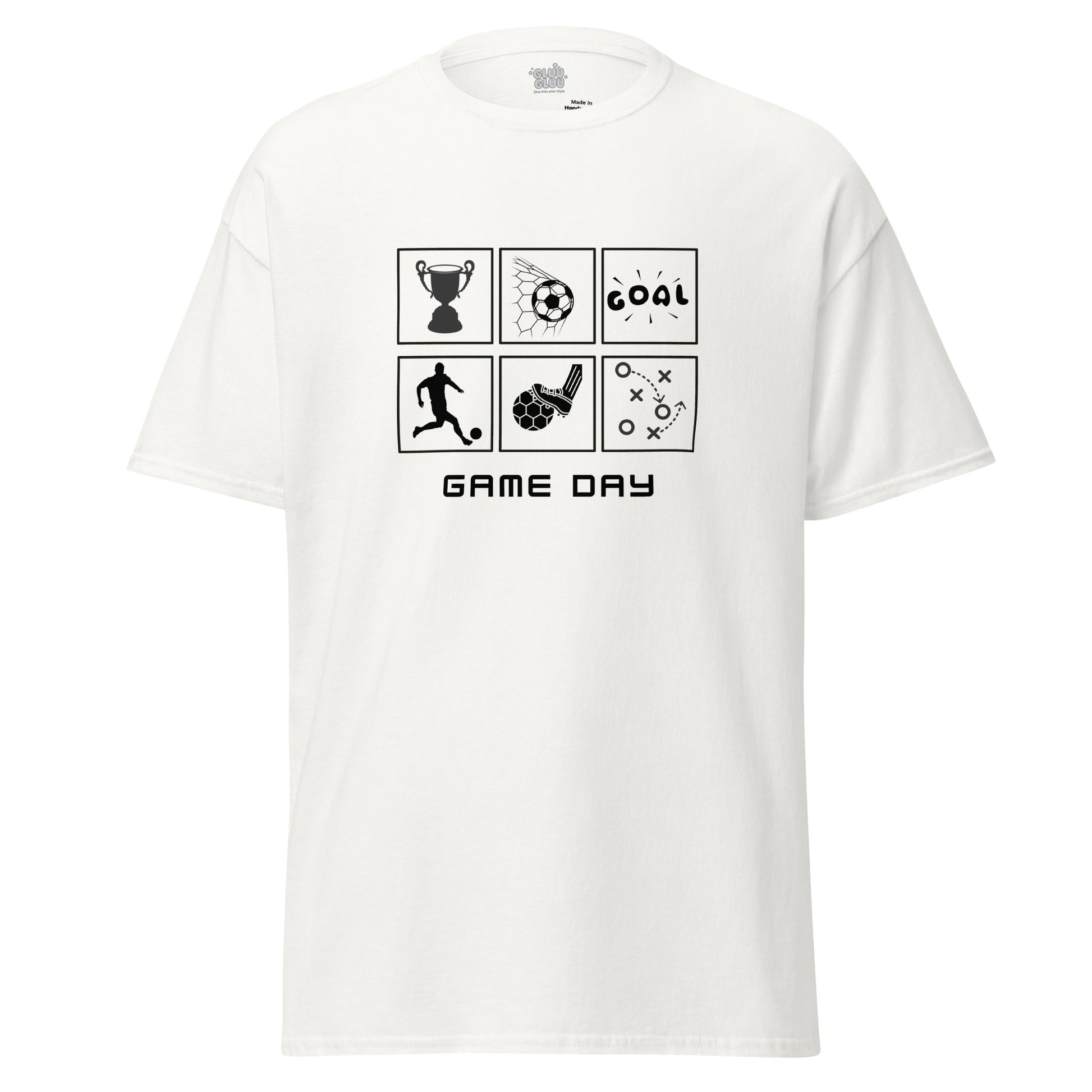 Camiseta GAME DAY, Camiseta soccer goal unisex, Camiseta Dia de partido, Camiseta de futbol, diseño de GLUU GLUU.