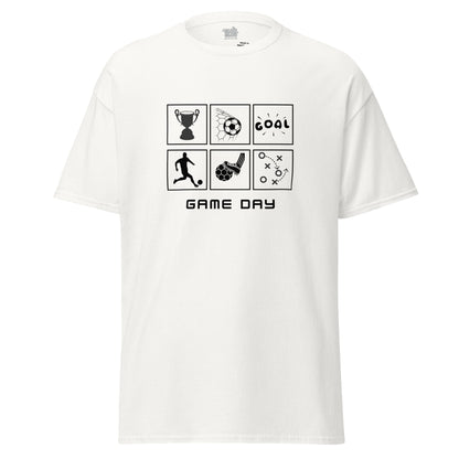Camiseta GAME DAY, Camiseta soccer goal unisex, Camiseta Dia de partido, Camiseta de futbol, diseño de GLUU GLUU.