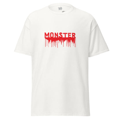 Camiseta tipografía MONSTER, Camiseta Halloween, Camiseta unisex gráfica Halloween, diseño de GLUU GLUU.