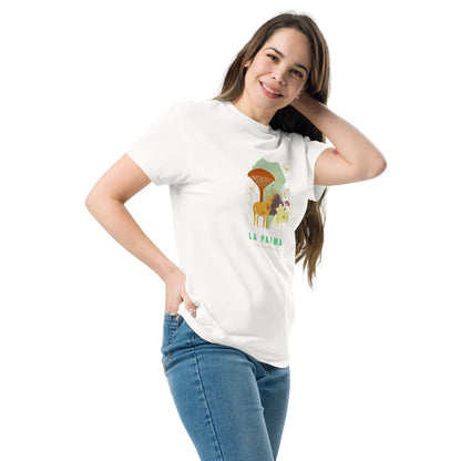 Camiseta La Palma Isla Bonita, Camiseta Homenaje La Palma, La Palma souvenir unisex, camiseta naturaleza, diseño de GLUU GLUU.