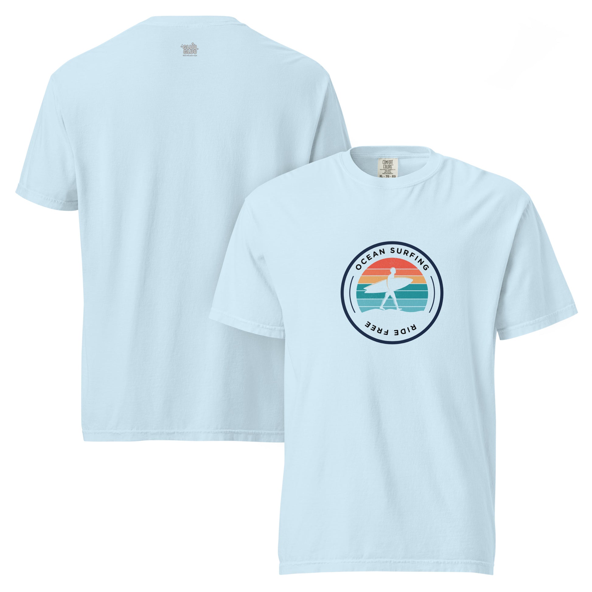 Camiseta Ride Free Surf, Vibras Retro de Verano de los 70