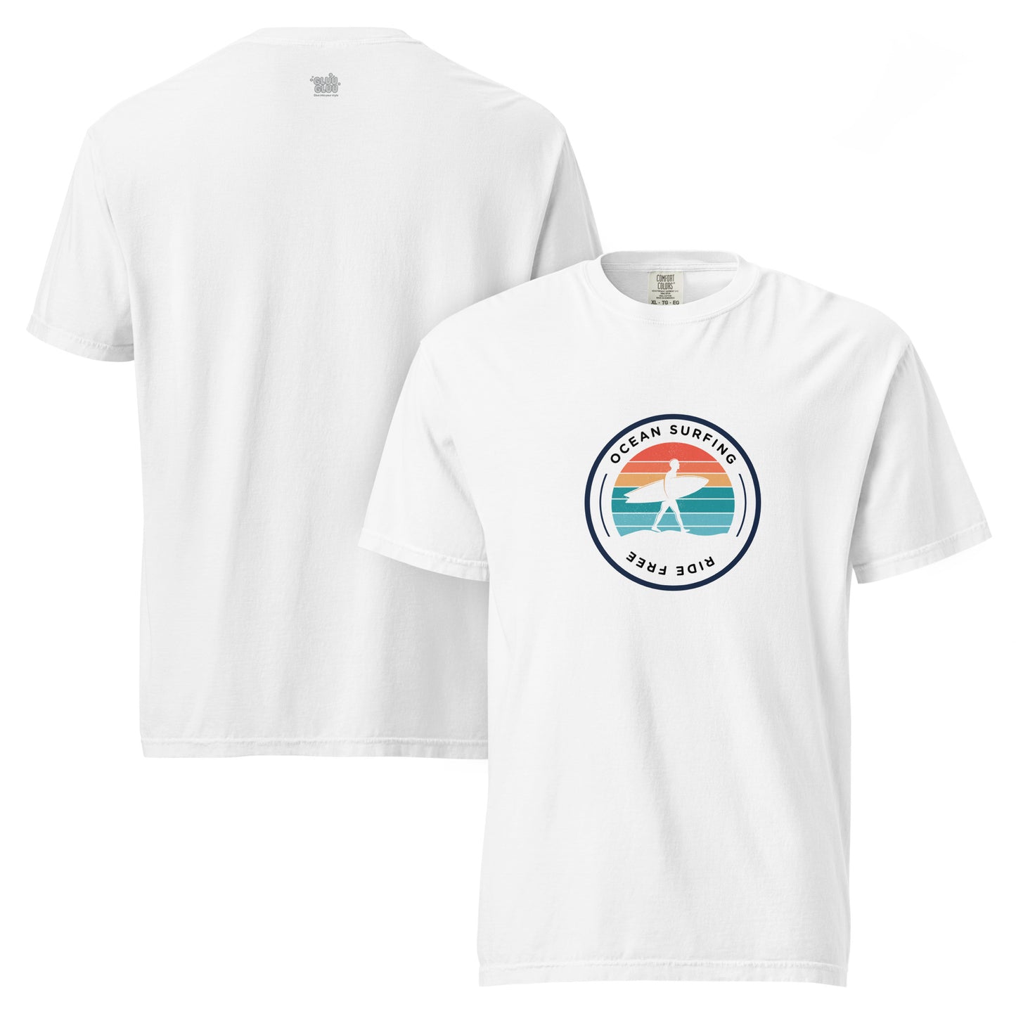 Camiseta Ride Free Surf, Vibras Retro de Verano de los 70