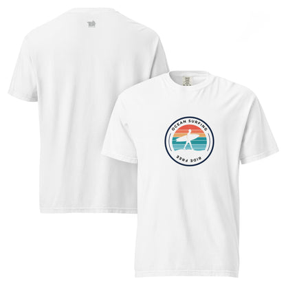 Camiseta Ride Free Surf, Vibras Retro de Verano de los 70
