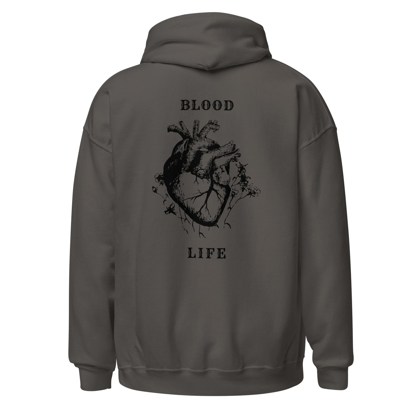 Sudadera unisex con diseño anatómico urbano, Sudadera estilo callejero con arte del corazón, Sudadera gráfica moderna inspirada en el cuerpo humano, diseño de GLUU GLUU