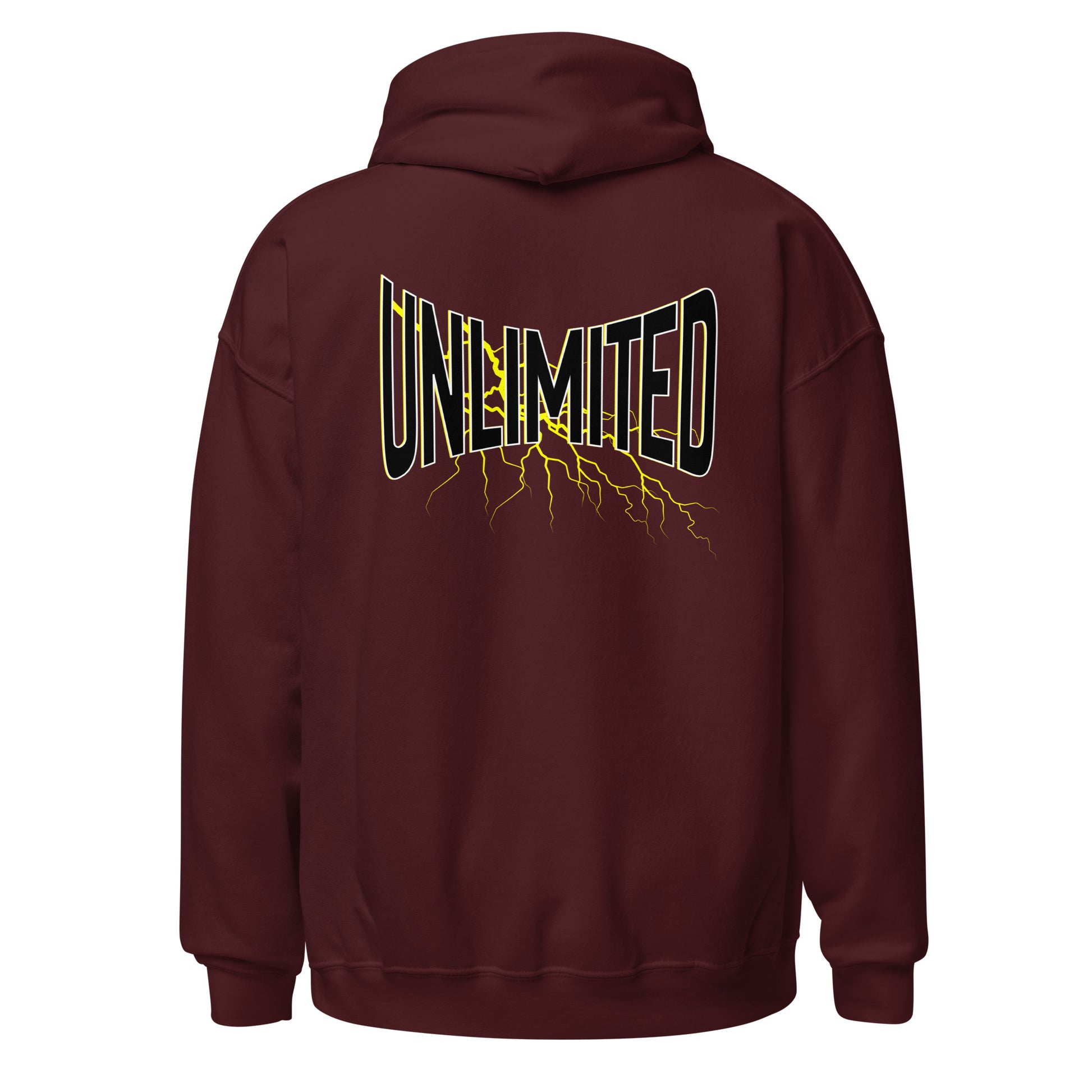 Sudadera streetwear UNLIMITED, Sudadera Limitless actitud urbana, Sudadera unisex No Limits mentalidad imparable, diseño de GLUU GLUU.
