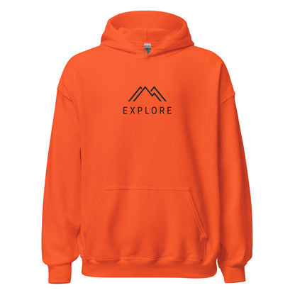Sudadera minimalista Explore montaña, Minimalist explore hoodie, Explore hoodie unisex