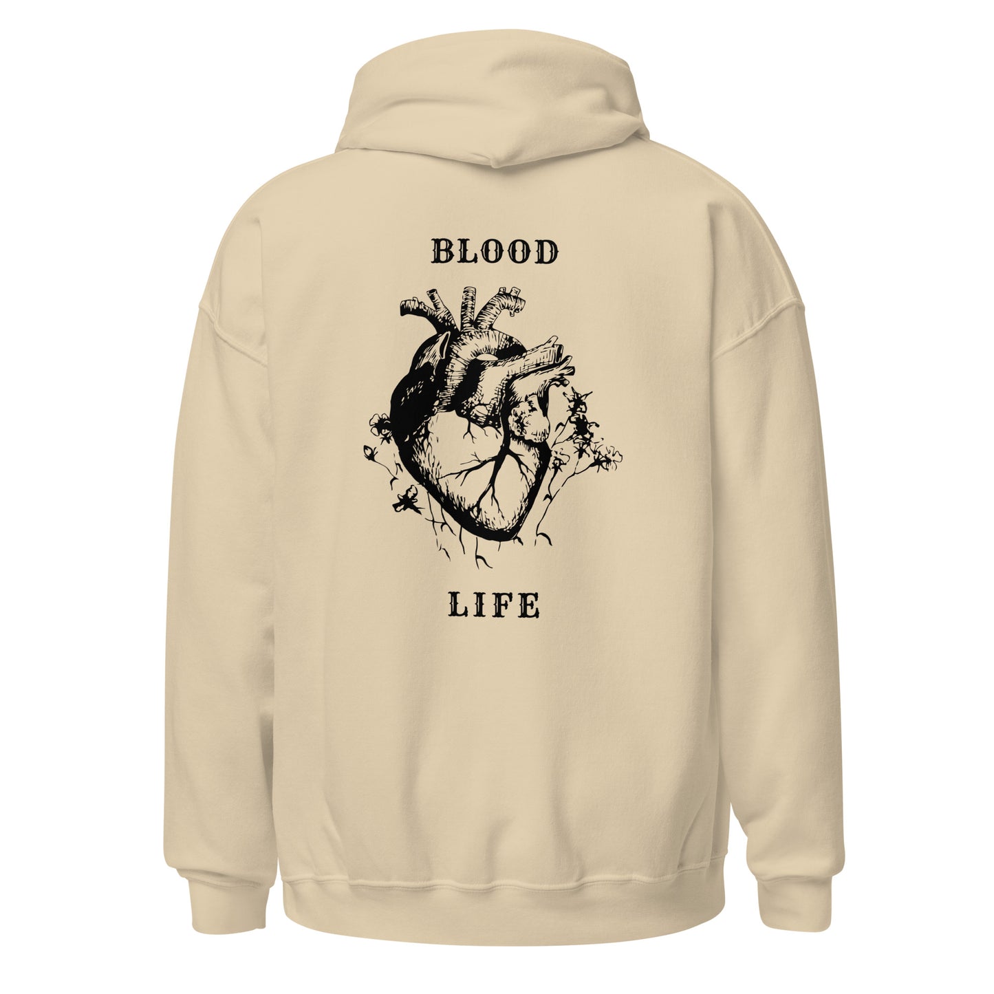 Sudadera unisex con diseño anatómico urbano, Sudadera estilo callejero con arte del corazón, Sudadera gráfica moderna inspirada en el cuerpo humano, diseño de GLUU GLUU
