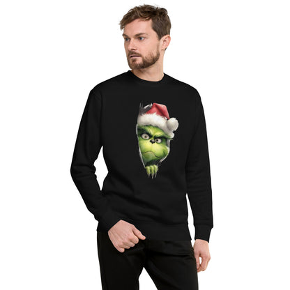 Sudadera Grinch, Sudadera clásico Grinch edición limitada, Sudadera navidad Grinch unisex estilo film.