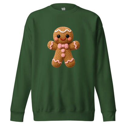 Sudadera Galleta de jengibre diseño navideño, Sudadera gingerbread estilo amigurumi, Sudadera Navidad galleta de jengibre tendencia