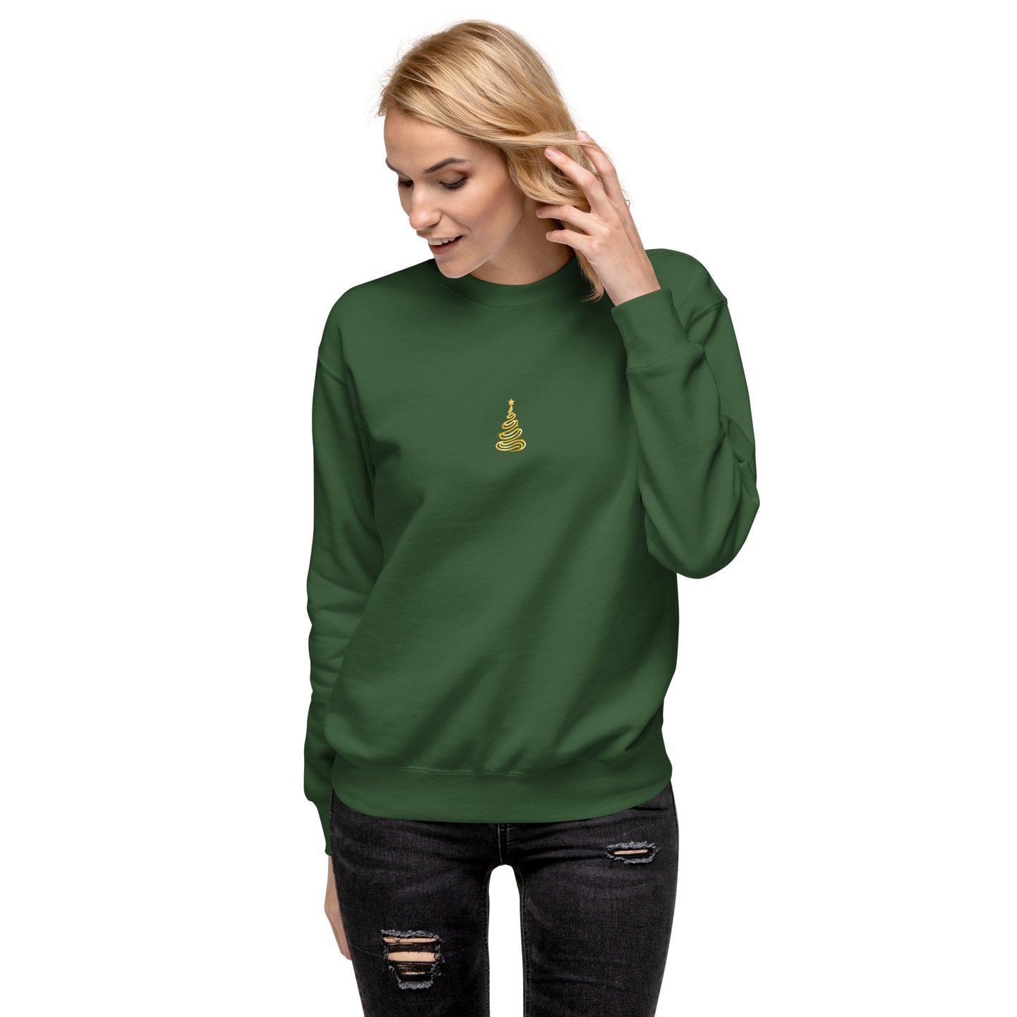 Sudadera ÁRBOL DE NAVIDAD minimalista, Sudadera minimalista de Navidad, regalo de Navidad, Sudadera con diseño navideño, diseño de GLUU GLUU.