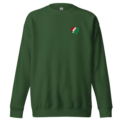 Sudadera navideña con inicial "V", Sudadera Christmas monograma, Sudadera minimalista letra navidad, diseño de GLUU GLUU.