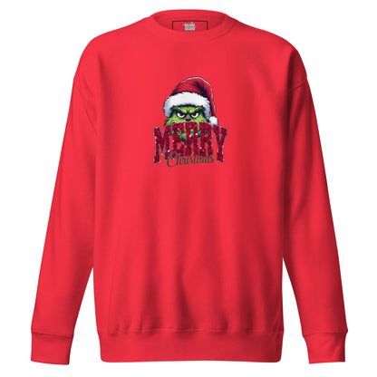 Sudadera navideña del Grinch unisex, Sudadera Navidad Grinch para fans del clásico, Sudadera del Grinch