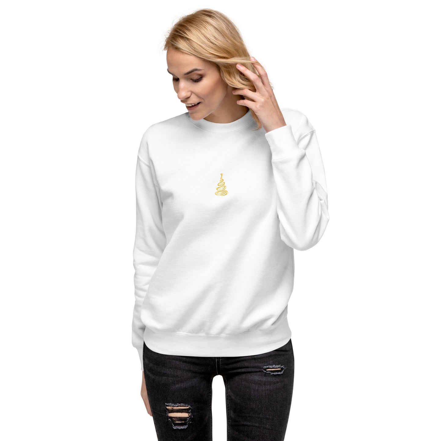 Sudadera ÁRBOL DE NAVIDAD minimalista, Sudadera minimalista de Navidad, regalo de Navidad, Sudadera con diseño navideño, diseño de GLUU GLUU.
