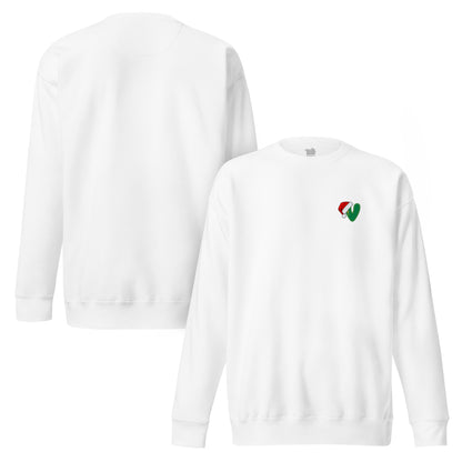 Sudadera navideña con inicial "V", Sudadera Christmas monograma, Sudadera minimalista letra navidad, diseño de GLUU GLUU.