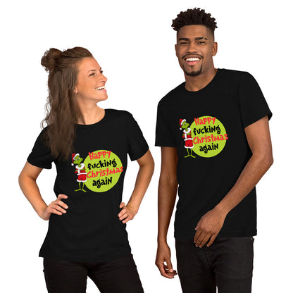 Camiseta FUCKING CHRISTMAS, navideña humor adulto, Camiseta divertida estilo Grinch, Camiseta Navidad sarcástica